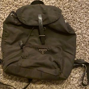Black nylon Prada Backpack